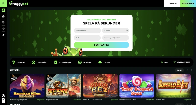 Froggybet Homepage